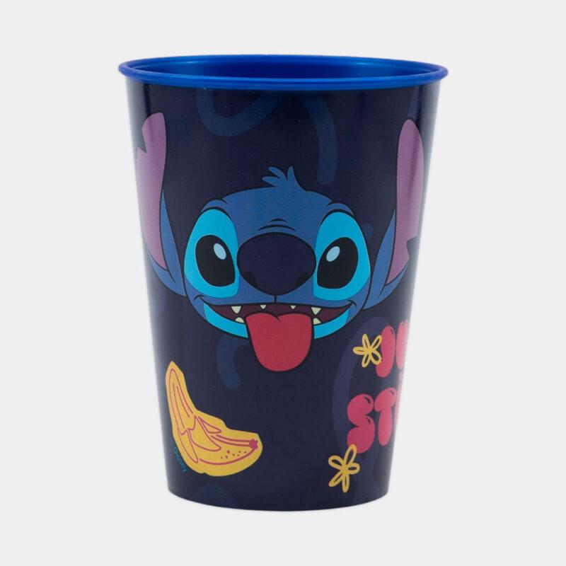 Copo de Plástico Stitch de 260ml | Lateral