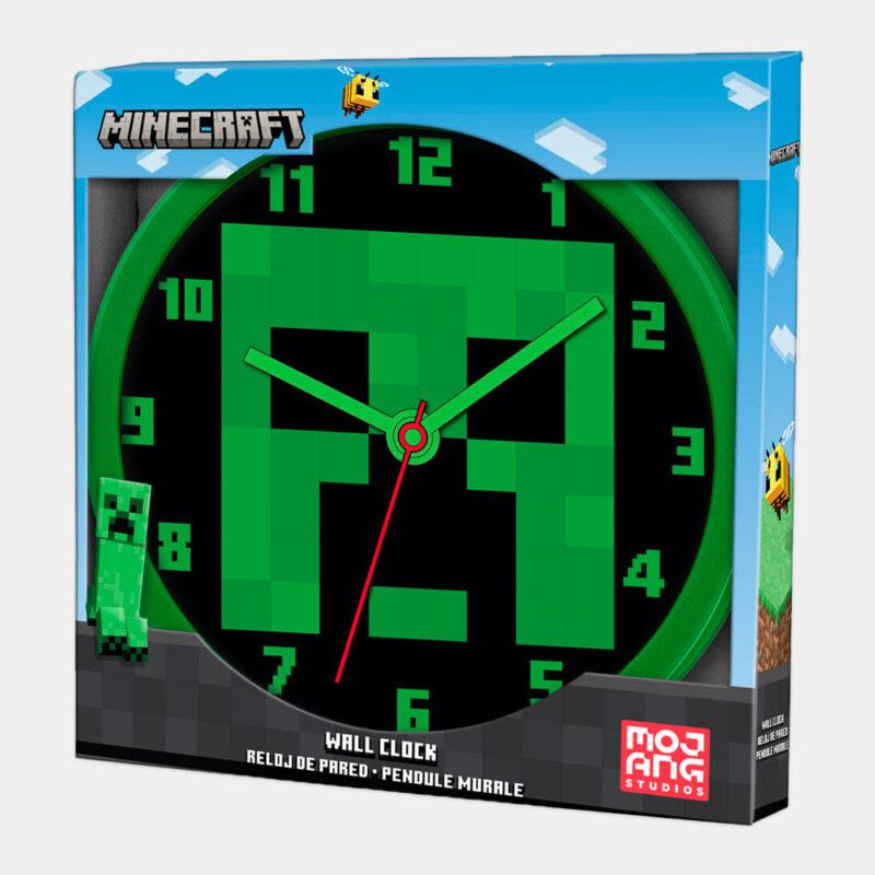 Relógio de Parede Minecraft de 25cm | Caixa