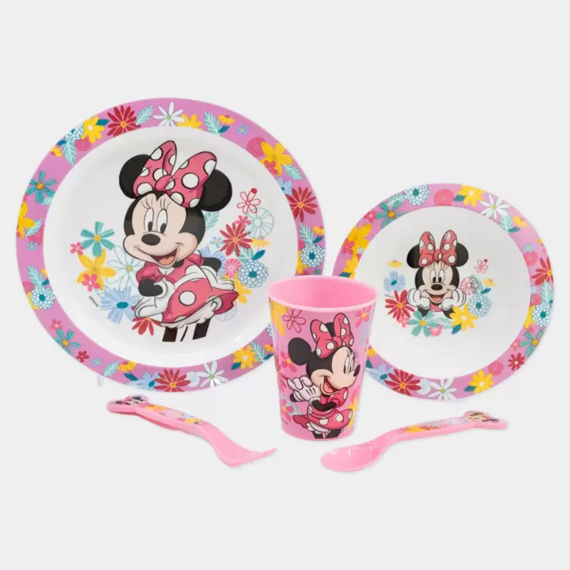 Conjunto de Refeição Disney Minnie de 5 Peças | Acessórios