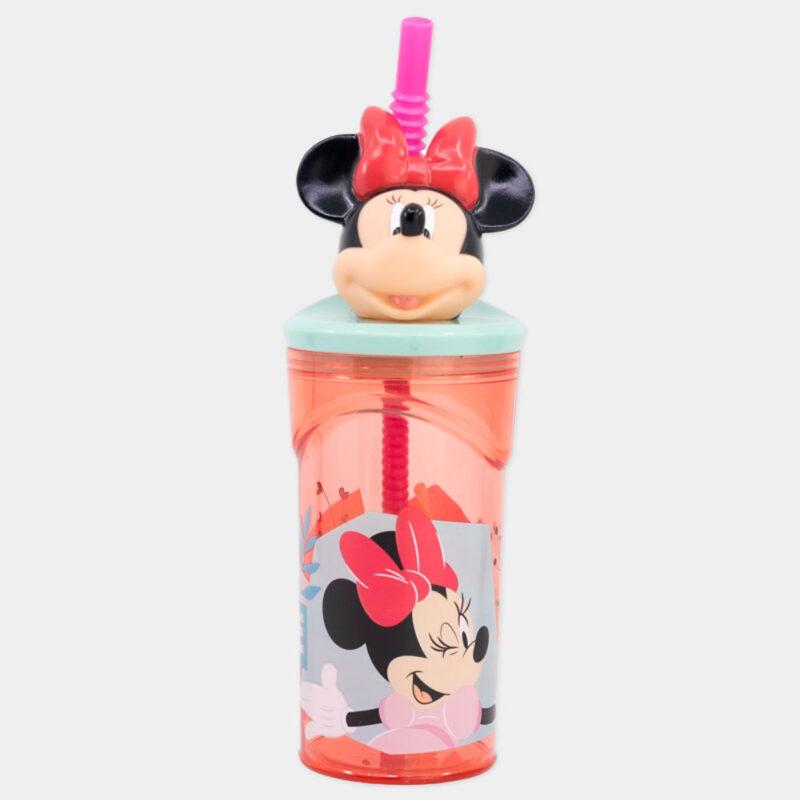 Copo de Plástico Figura Minnie 3D de 360 ml | Frente