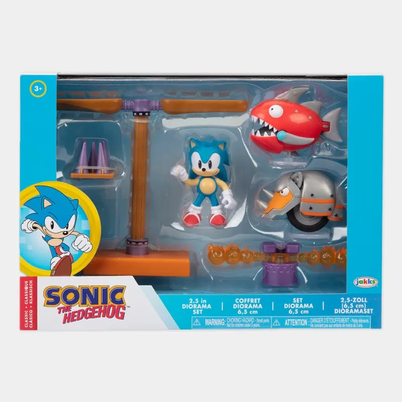 Blister Diorama Sonic The Hedgehog 6cm | frente