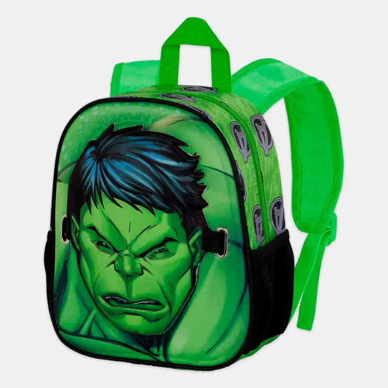 Mochila com Máscara Hulk de 27cm | perfil