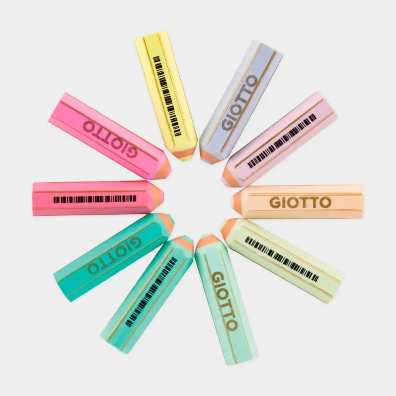 Borracha Giotto Happy-Gomma Pastel | cores