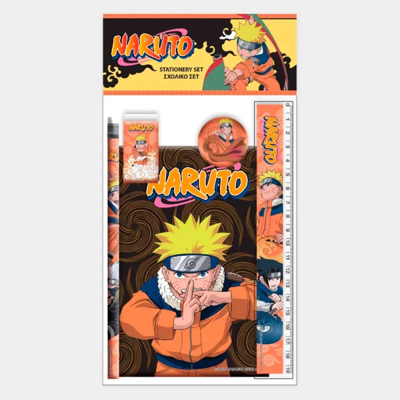 Conjunto de Papelaria Naruto de 5pcs