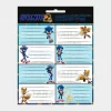 Etiquetas de Identificação Sonic de 16pcs