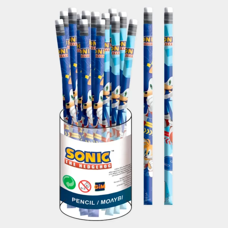 Lápis de Carvão Sonic com Borracha