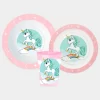 Conjunto de Refeição Unicórnios de 3 Peças