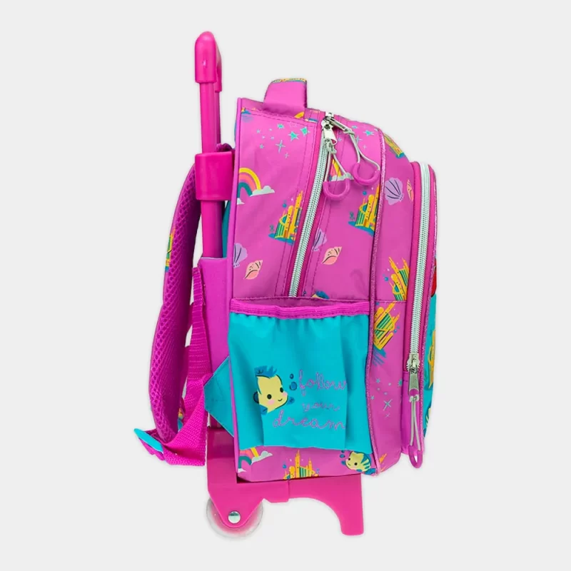Mochila Trolley Pré-Escolar Ariel Disney de 30cm | vista de lado 1