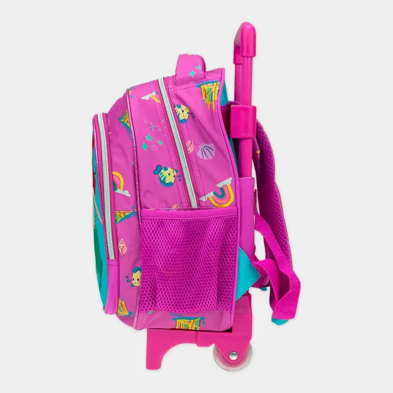 Mochila Trolley Pré-Escolar Ariel Disney de 30cm | vista de lado 2