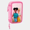 Estojo Barbie Duplo com Material Escolar