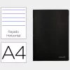Caderno Pautado Liderpapel A4 Capa Preta