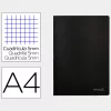 Caderno Quadriculado Liderpapel A4 Capa Preta