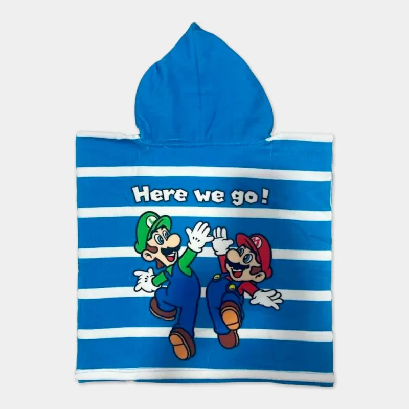 Poncho de Praia do Super Mário 50x100cm | vista de trás