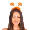 Bandolete Halloween de Abóboras com Plumas