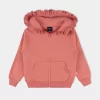 Casaco Frill Bennie Rosa Vermelho de 4-8 Anos