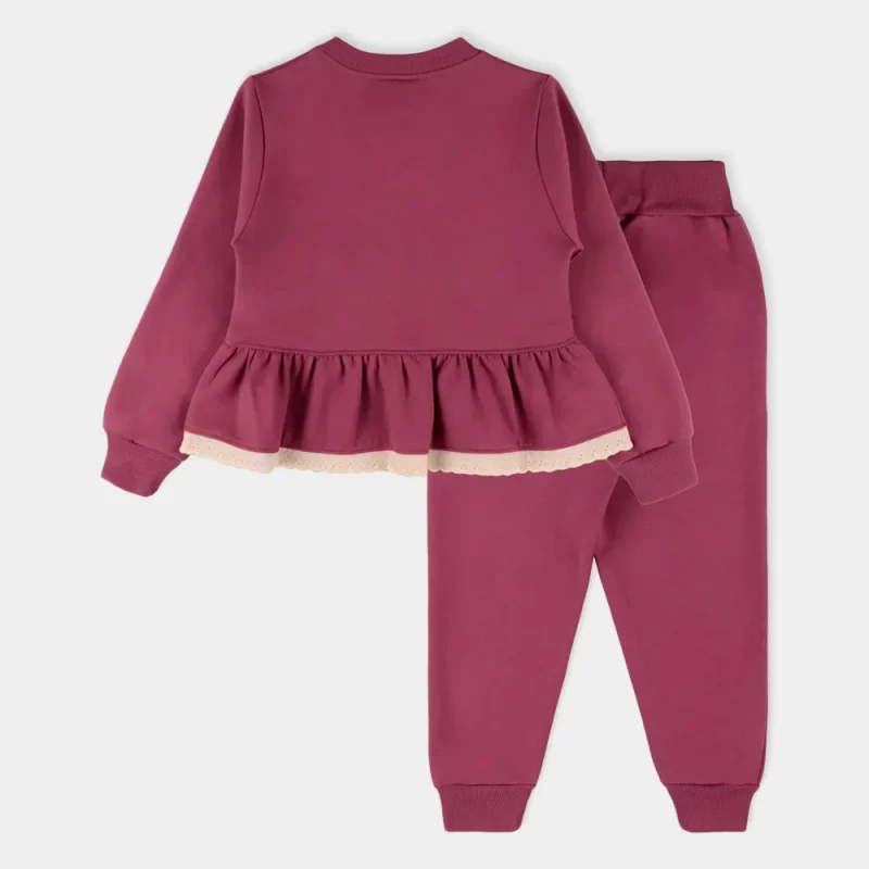 Conjunto Bennie Wander Violeta de 4-8 Anos | vista de trás
