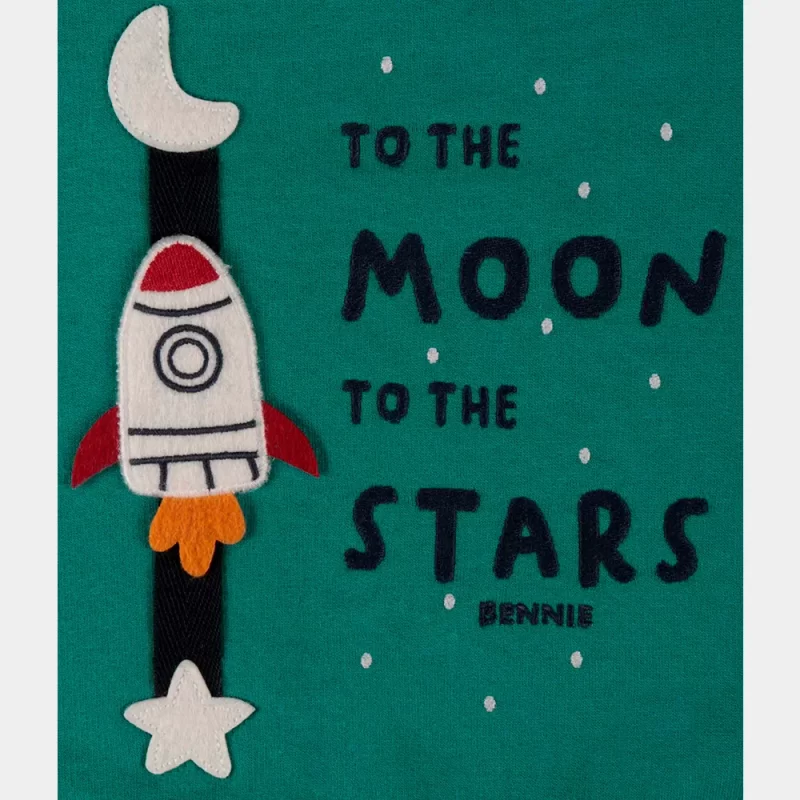 Sweatshirt Bennie To-The-Moon de 24-36 Meses | peça interativa