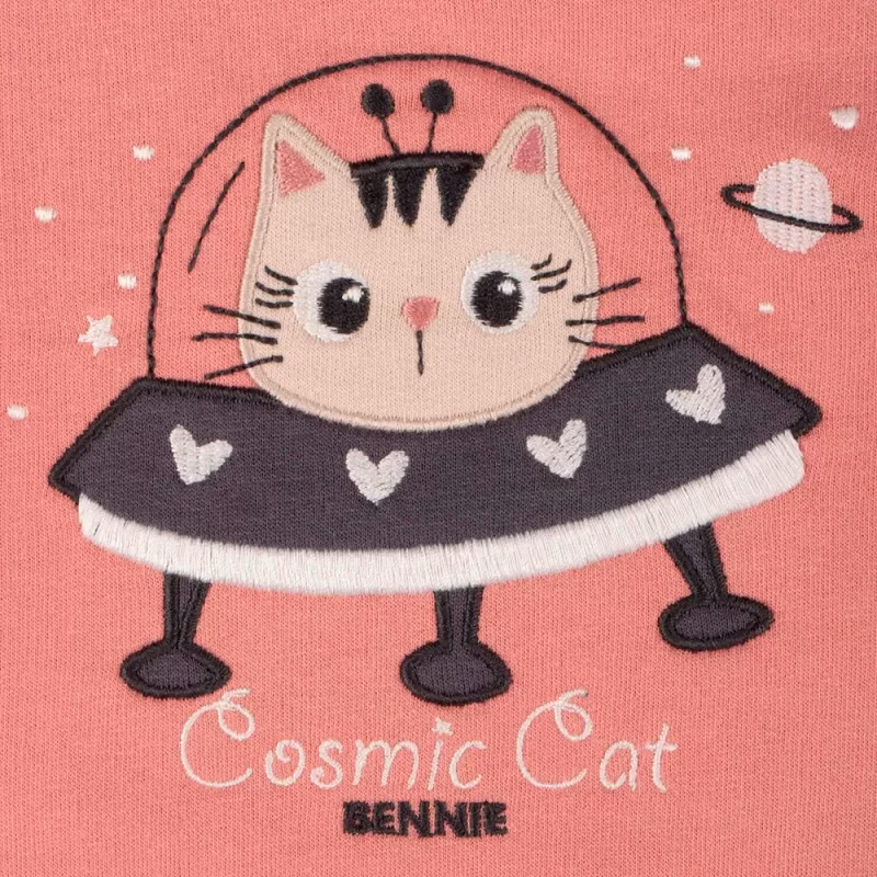 Conjunto Bennie Cosmic Cat de 12-36 Meses | bordado no peito