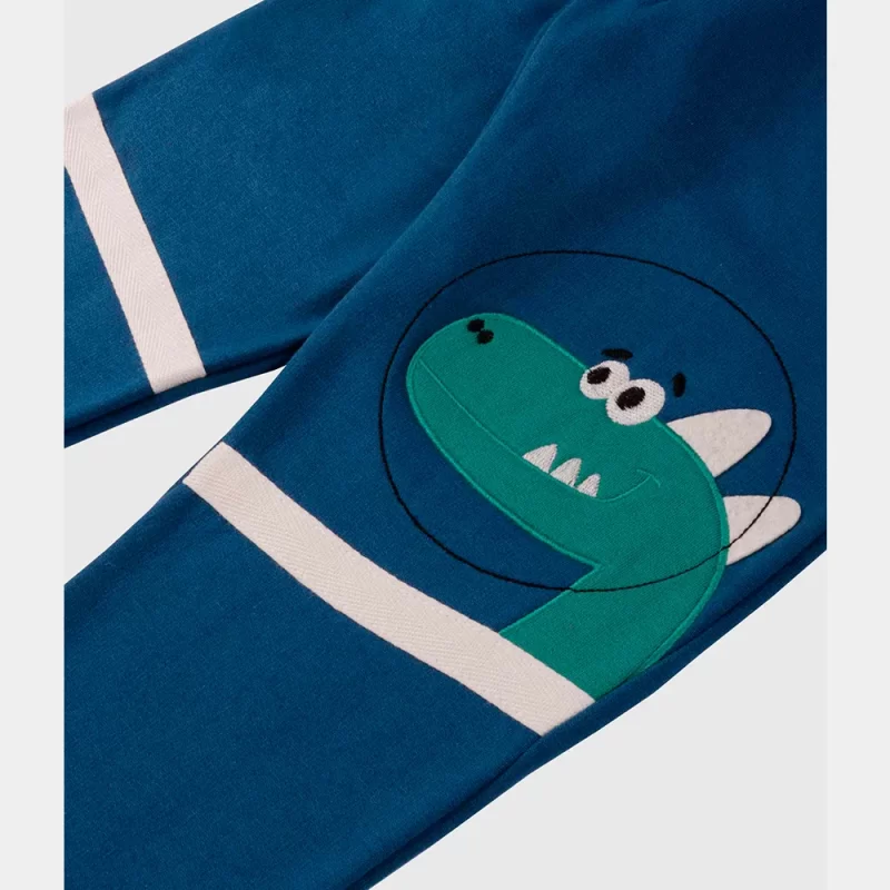 Conjunto Bennie Astronaut Azul de 4-8 Anos | bordado na perna