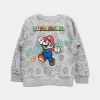 Sweatshirt Super Mário Cinzenta com Carda
