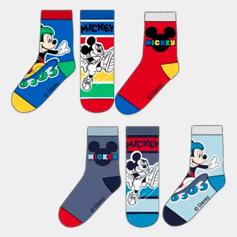 Pack Meias do Mickey Mouse 3 Pares