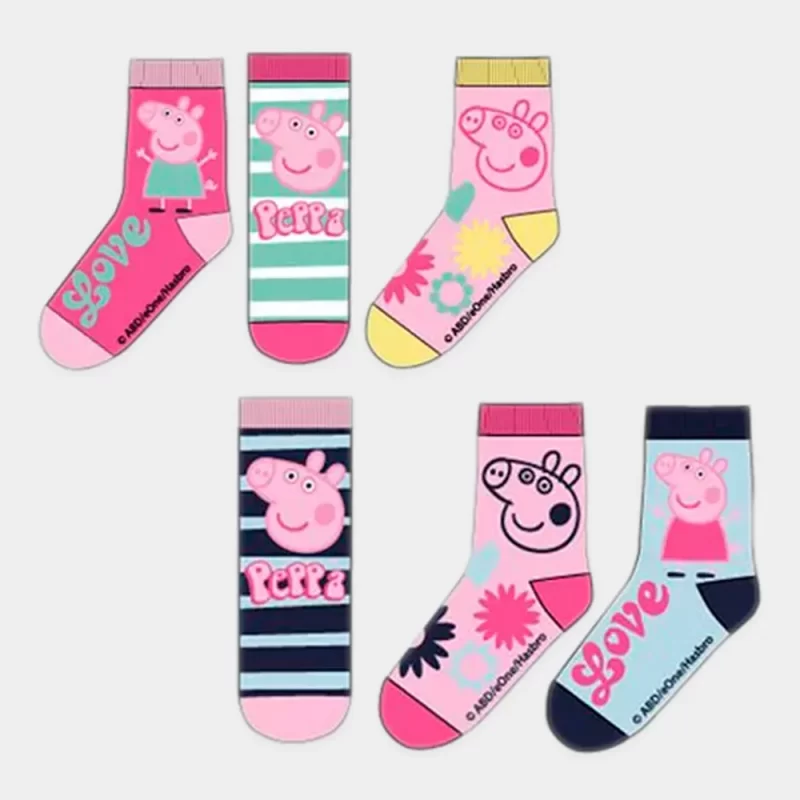 Pack Meias da Peppa Pig 3 Pares