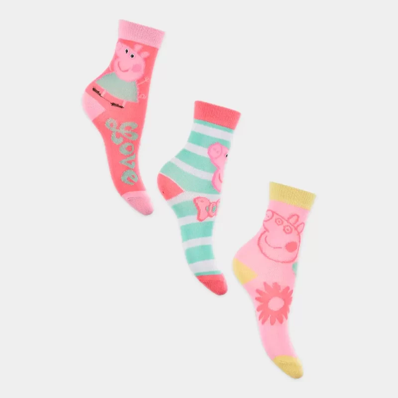 Pack Meias da Peppa Pig 3 Pares | modelo 1