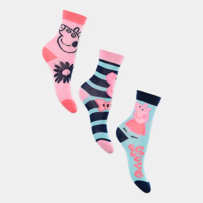 Pack Meias da Peppa Pig 3 Pares | modelo 2