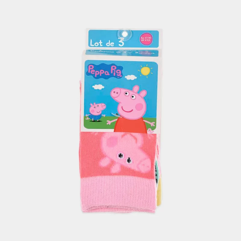 Pack Meias da Peppa Pig 3 Pares | embalagem