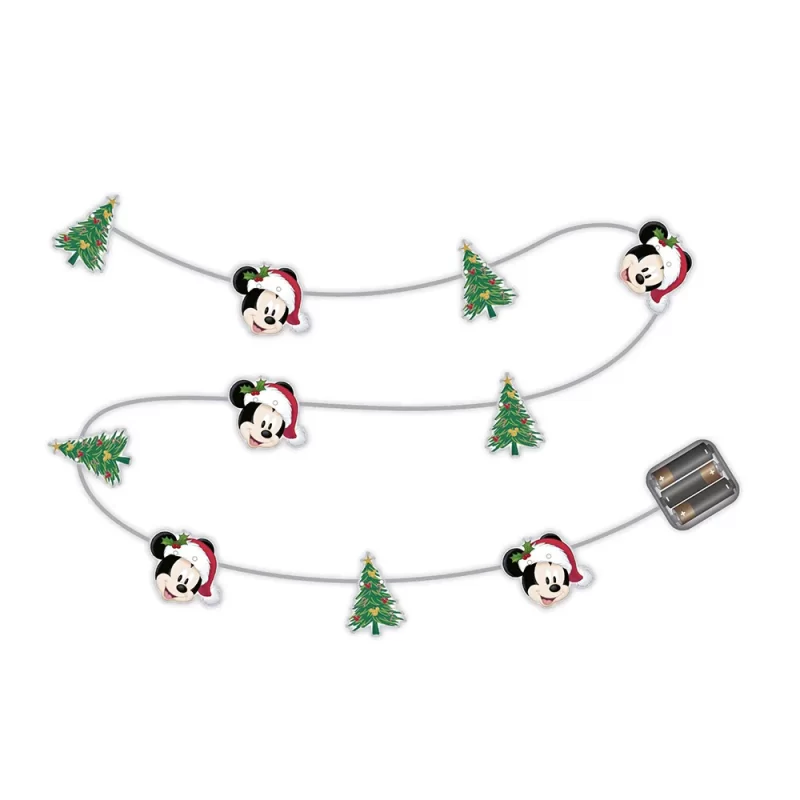 Guirlanda de Luzes Mickey de Natal