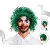 Peruca de Palhaço Joker Verde