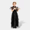 Vestido Tule Inspiração Wednesday Addams de 5 a 12 Anos