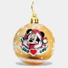Bolas de Natal da Minnie Mouse Douradas 6 Unidades