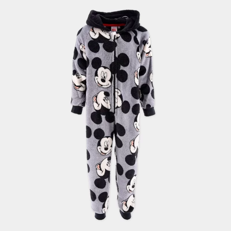 Pijama Mono de Coralina Mickey com Capuz | modelo 2