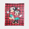 Manta Polar Natal Minnie e Mickey de 130x160cm