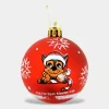 Bolas de Natal Patrulha Pata Vermelhas 6 Unidades