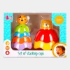 Brinquedo de Copos Coloridos Empilháveis +6 Meses