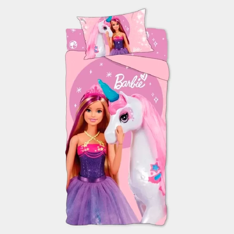Jogo de Lençóis da Barbie de 150x265cm | desenho do produto