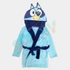 Robe de Coralina Bluey com Capuz Azul