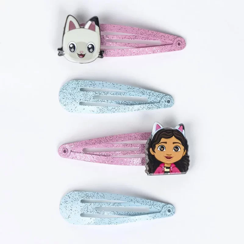 Ganchos de Cabelo Gabby´s Dollhouse 4pcs | 4 ganchos