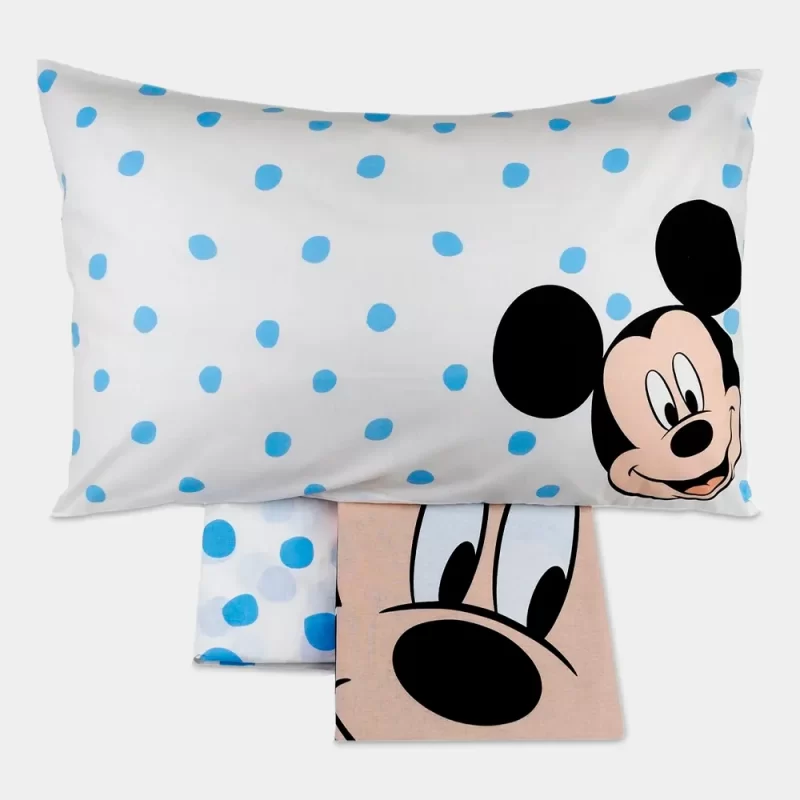 Jogo de Lençóis do Mickey de 150x265cm | 3 peças