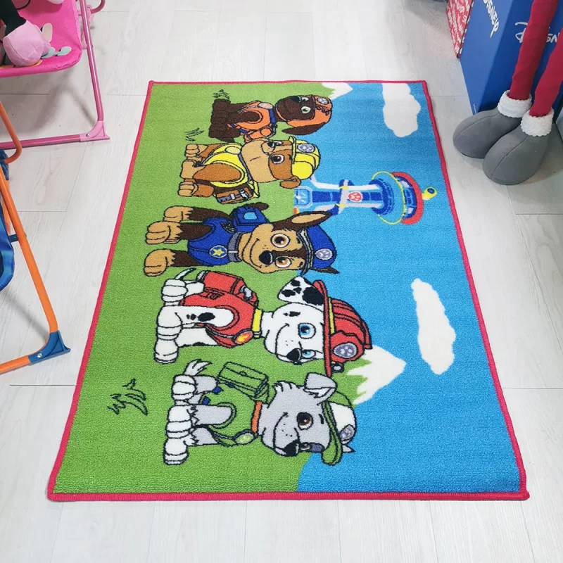 Tapete de Quarto Patrulha Pata de 80x120cm | vista em profundidade