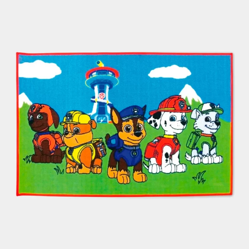 Tapete de Quarto Patrulha Pata de 80x120cm | vista de cima