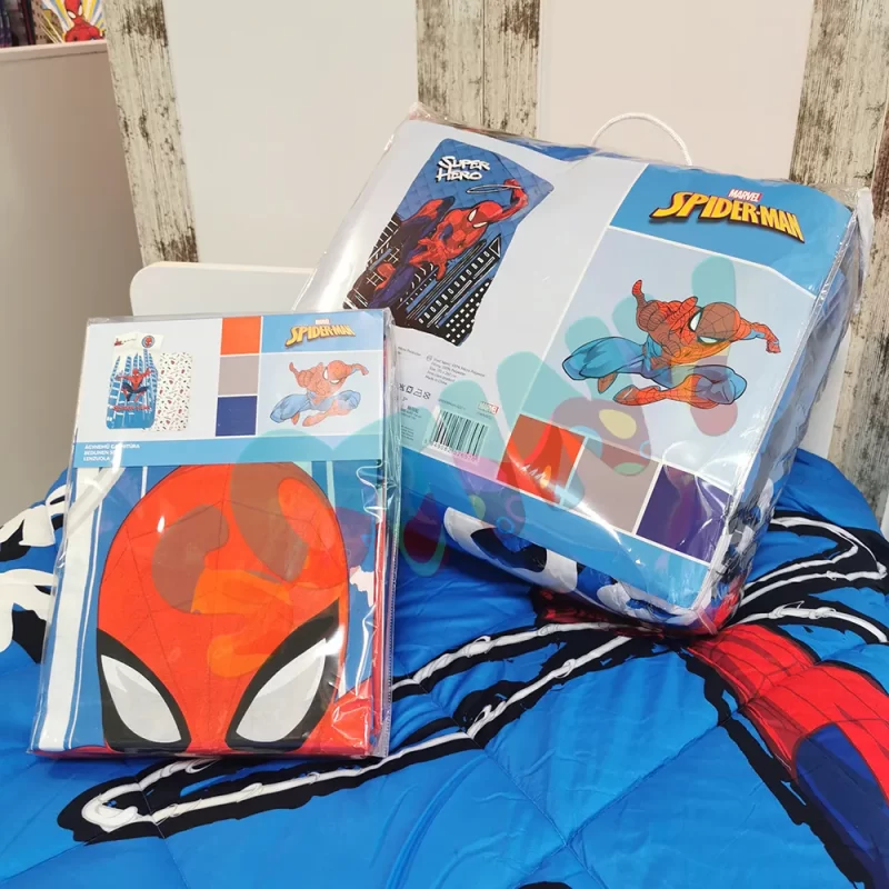 Edredão Nórdico do Homem-Aranha de 170x260cm | desenho do produto | sugestão de conjunto