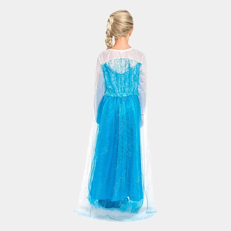 Fato Inspiração Frozen Elsa 3-6 Anos | vista de trás