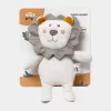 Roca de Peluche Leão Cinza de 20cm