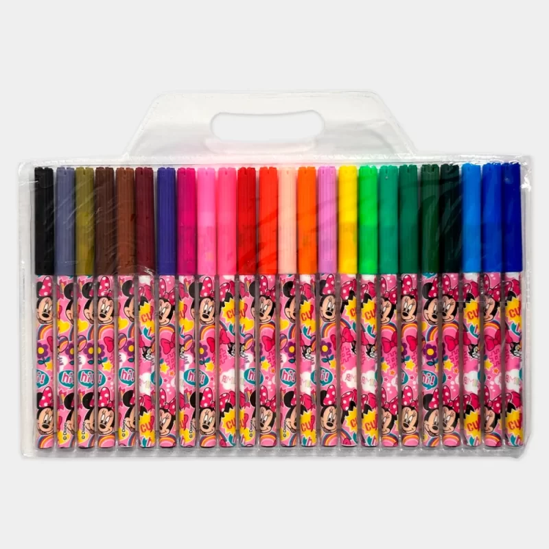 Canetas de Filtro Minnie Mouse de 24pcs | vista de trás