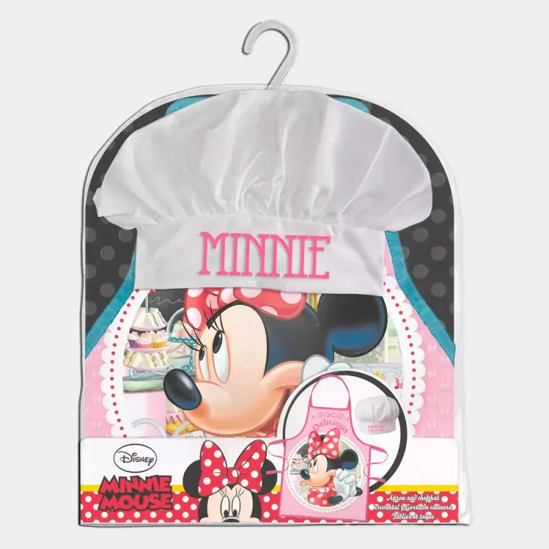 Conjunto Avental Chefe da Minnie | embalagem