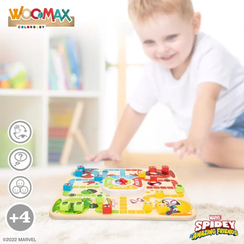 Jogo de Mesa em Madeira Spidey 2em1_3