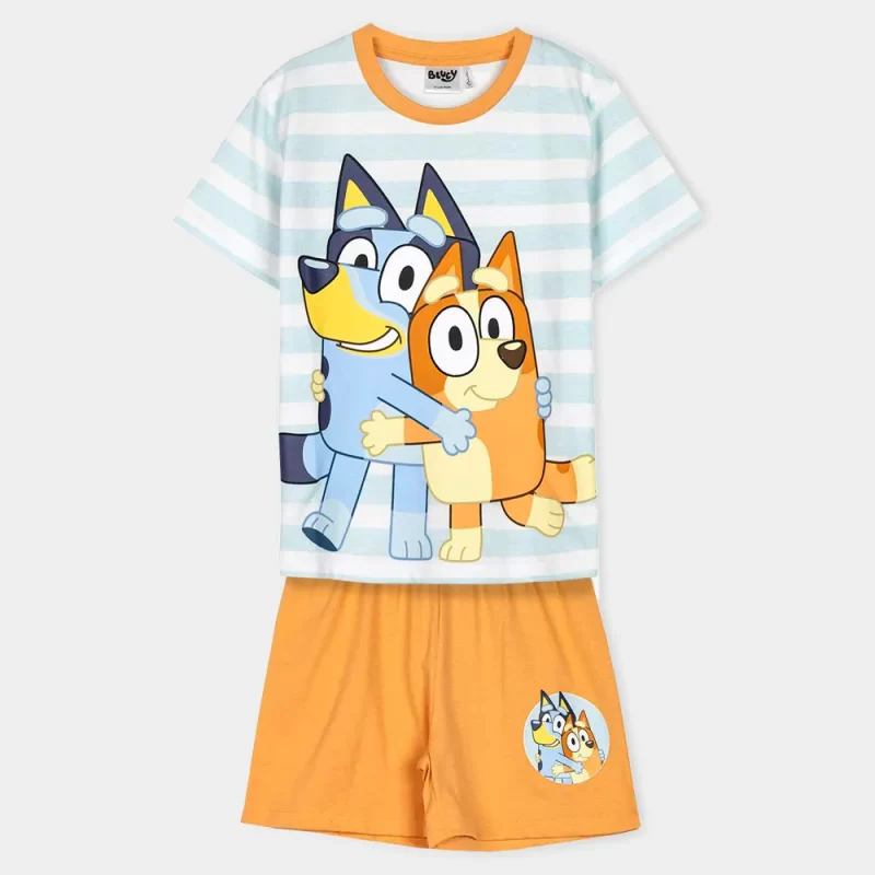 Pijama da Bluey e Bingo Azul e Laranja_2